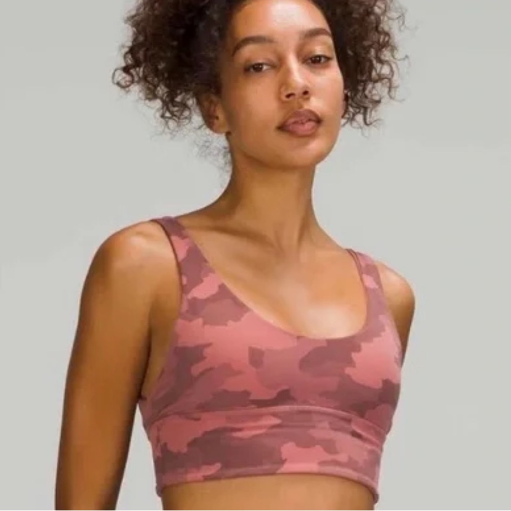 LULULEMON Align Reversible Sports Bra Heritage Camo Brier Rose reversible